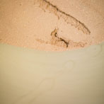 John Higgins at work in his studio 2018